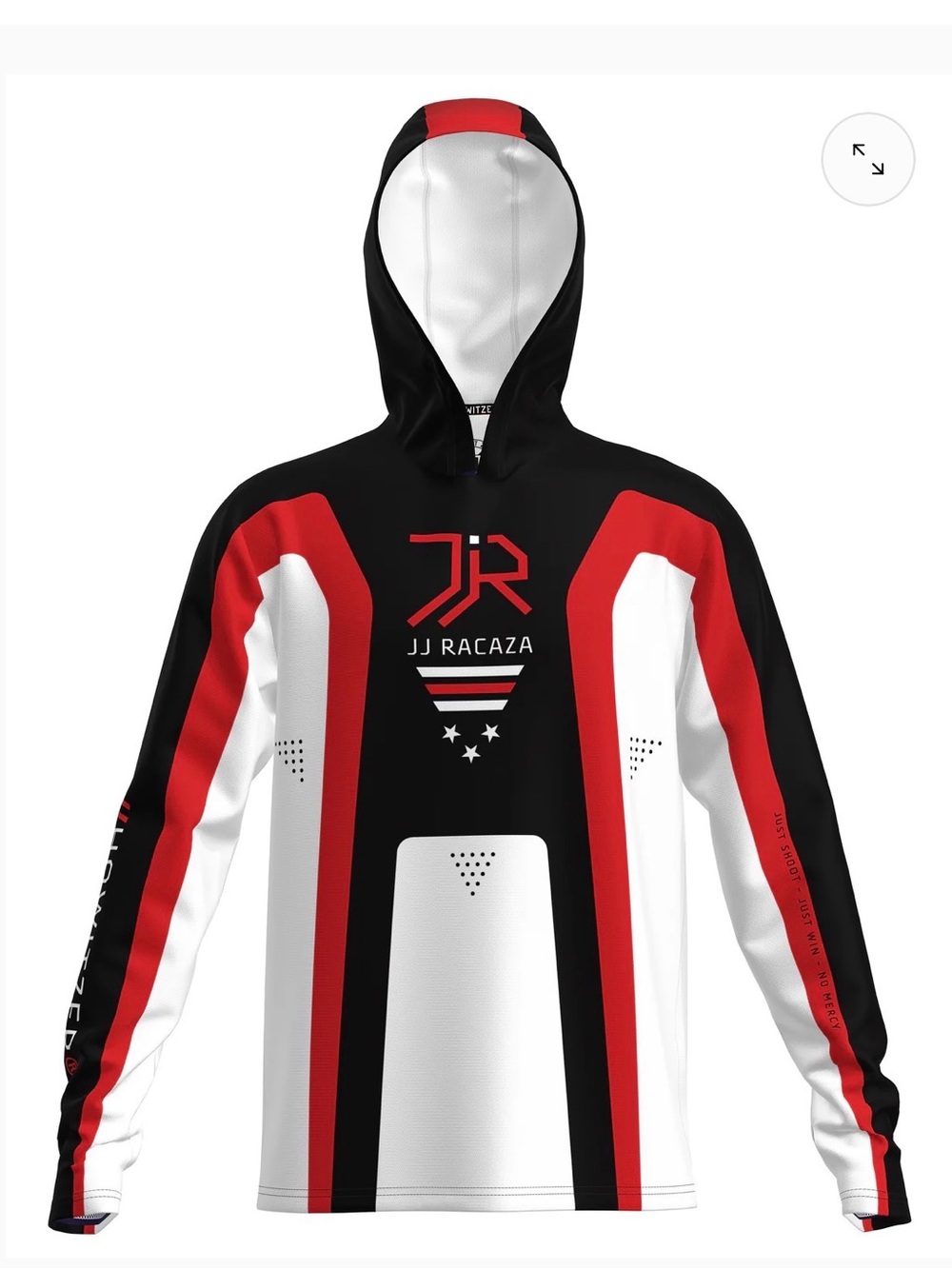 JJ Racaza Black, Red & White speed Pullover